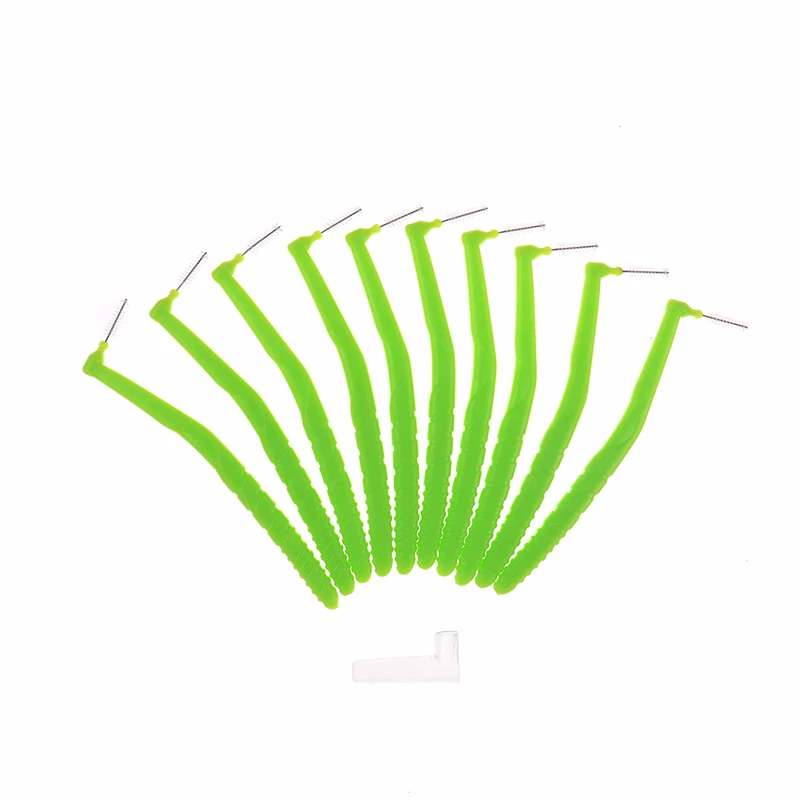 10 шт. l образная межзубная щетка для отбеливания зубов Зубная палочка зубная