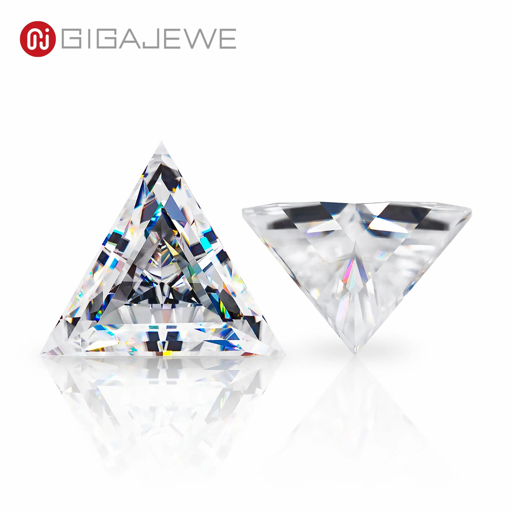 GIGAJEWE Moissanite белый D цвет отличный треугольник автоматический отрезной VVS1