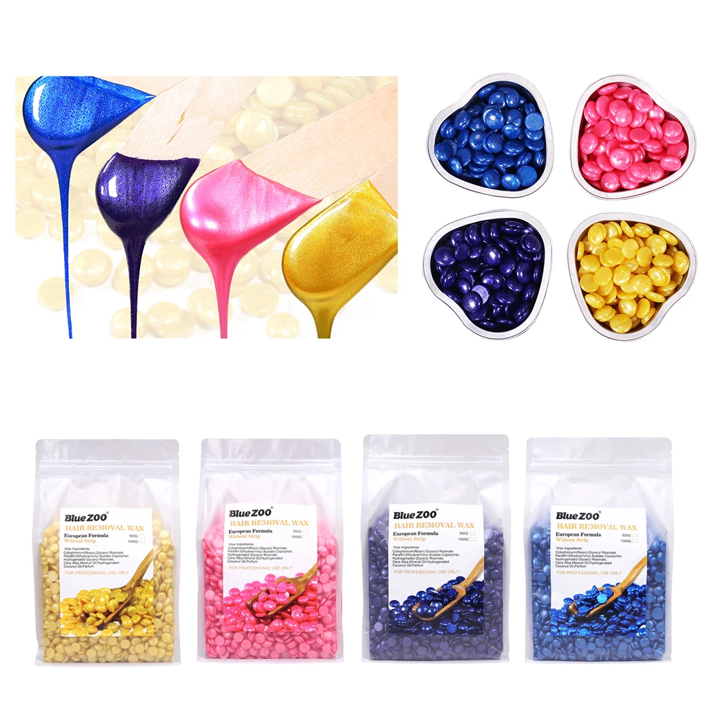 

Hard Wax Beans Hair Removal Waxing Hot Bikini Depilatory Pellet Pack 1000g