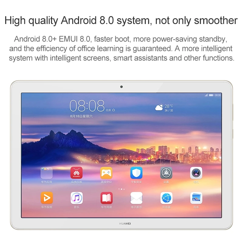 Huawei Mediapad Enjoy Tablet AGS2-W09 10.1 inch 3GB 4GB RAM 32GB 64GB ROM Android 8.0 Hisilicon Kirin 659 Octa Core Tablet PC
