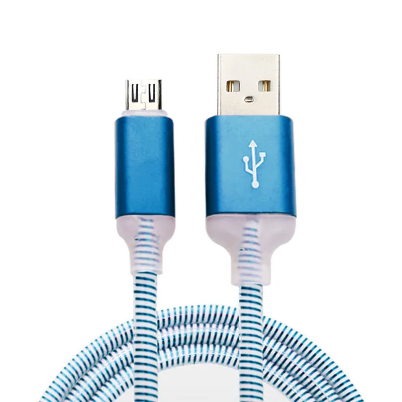 1.5A светодиодный 1 м Micro USB кабель для Xiaomi Redmi Note 5 Pro 4 Реверсивный зарядки и передачи