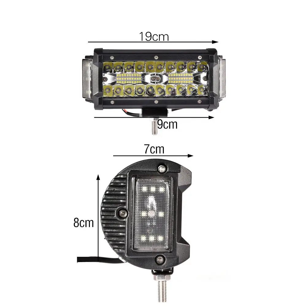 

168W 56LED Left Right Lighting Car Work Light Waterproof Ip68 For Off-road SUV Truck Voltage 10-30V DC 3.5inches LED Light Bar