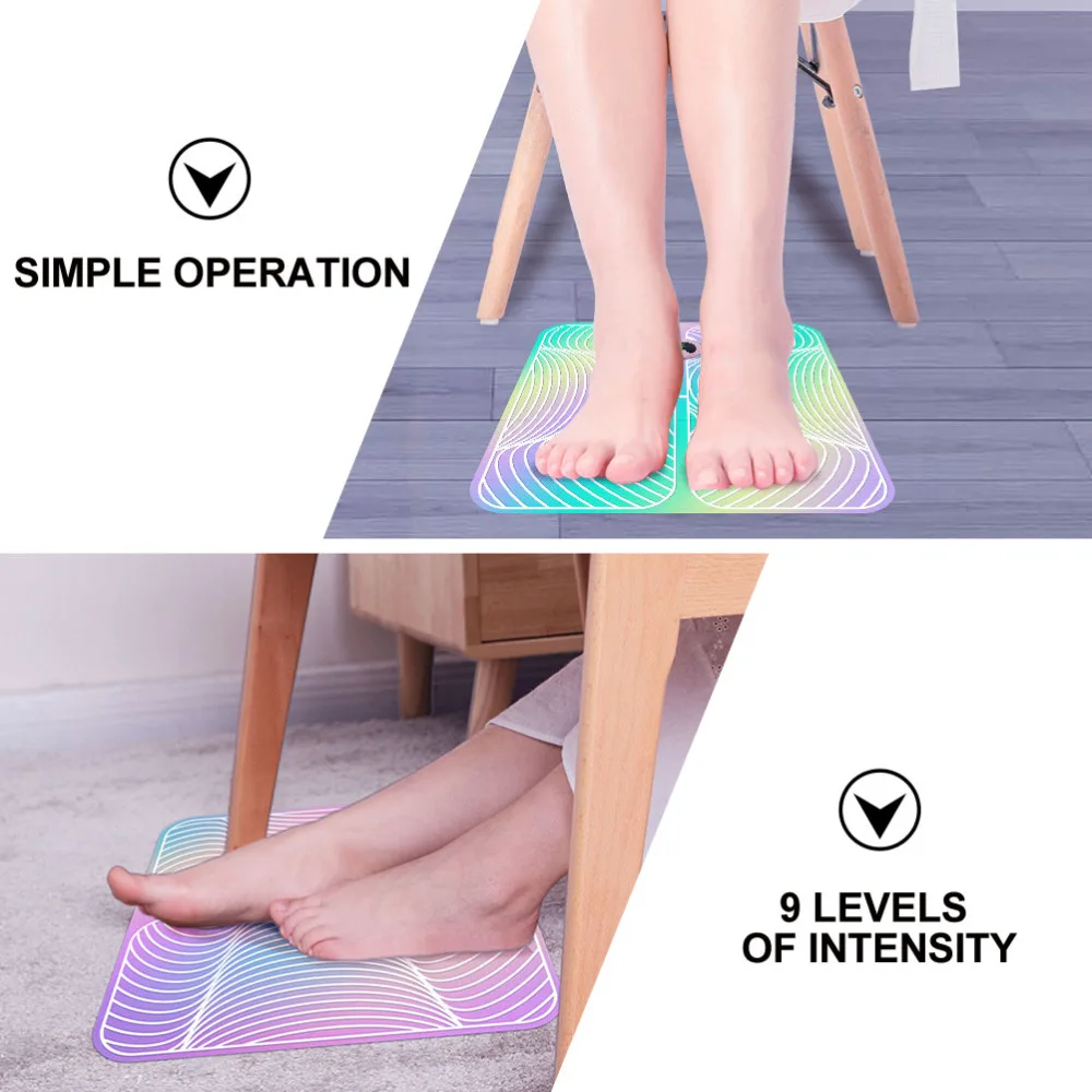 

1 Set Foot Pad USB Chargeable Foot Stimulator Electric Foot Care Machine