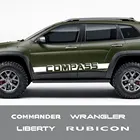 Автомобильная наклейка на дверь, 2 шт., для JEEP Cherokee Commander Compass Liberty Patriot Rubicon Trail Hawk Wrangler, автомобильные аксессуары