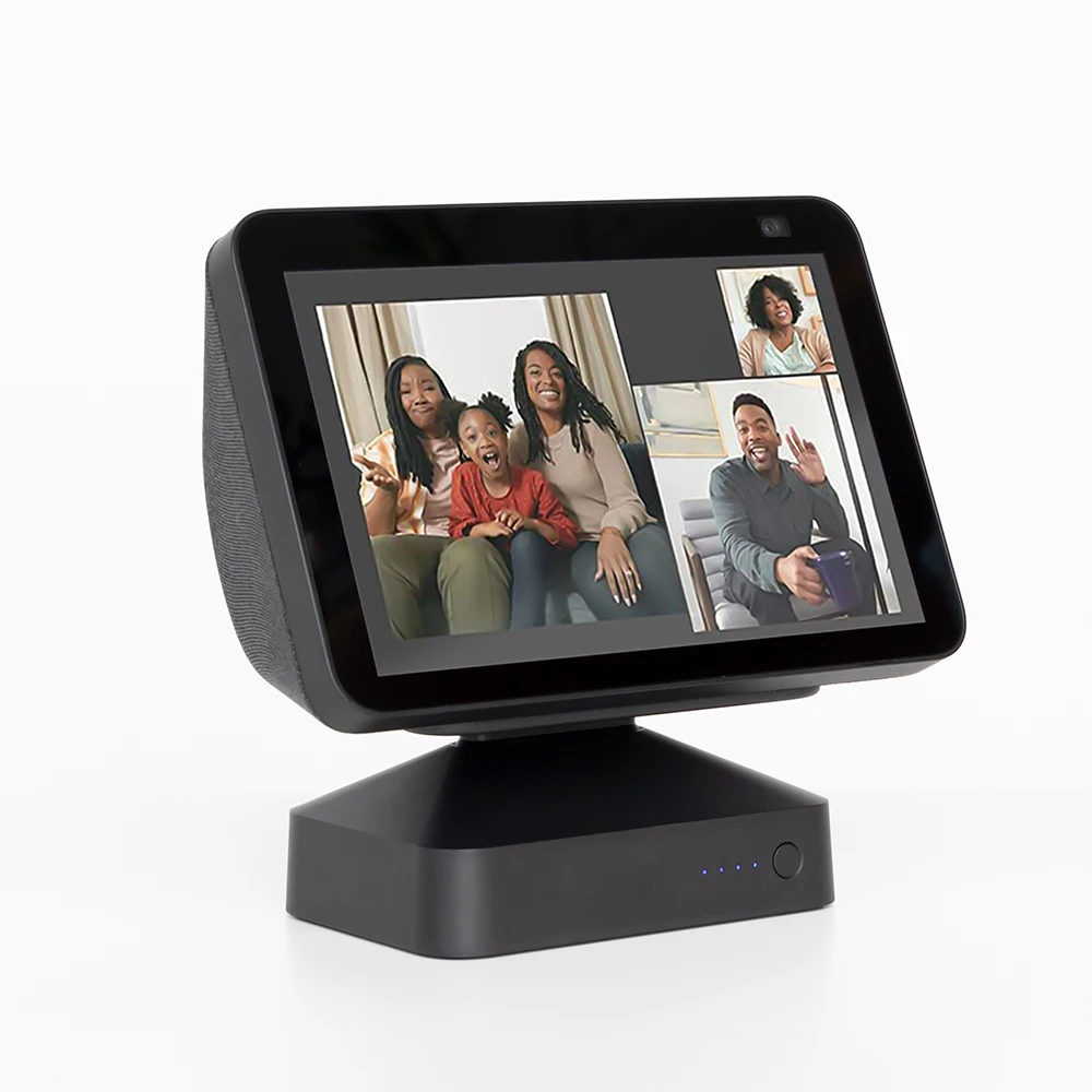 Base de Bateria para Echo Jogar para Mostrar Carregador sem Fio Ggmm Mostrar 2nd Gen Amazon Alexa Exibição 9.5h Suporte Ajustável 8 5 1st