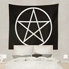 Настенный Гобелен Hippe с пентаграммой в виде вокана, гобелен в стиле ведьмахства, индийский астрологический гобелен с мандалой, украшение для гостиной
