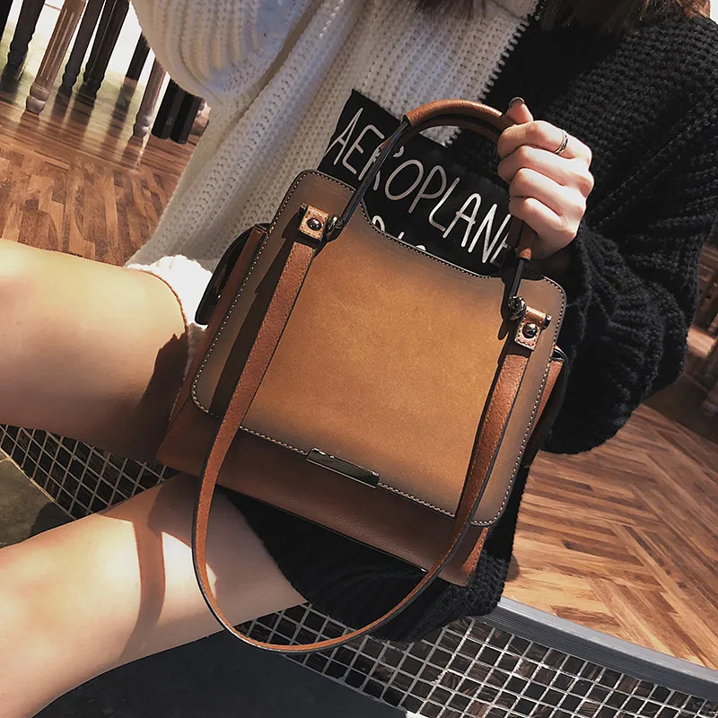 Винтажные матовые сумки через плечо для женщин сумка мессенджер женская тоут