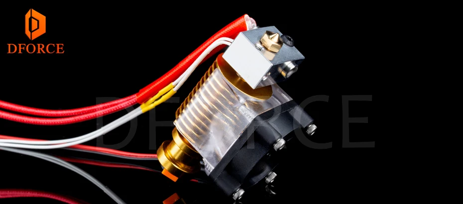 V6 Золотой радиатор v6 hotend 12 В/24 В дистанционного Bowen j-головка и вентилятор охлаждения кронштейн для E3D HOTEND для PT100 экструдер titan V6 насадка
