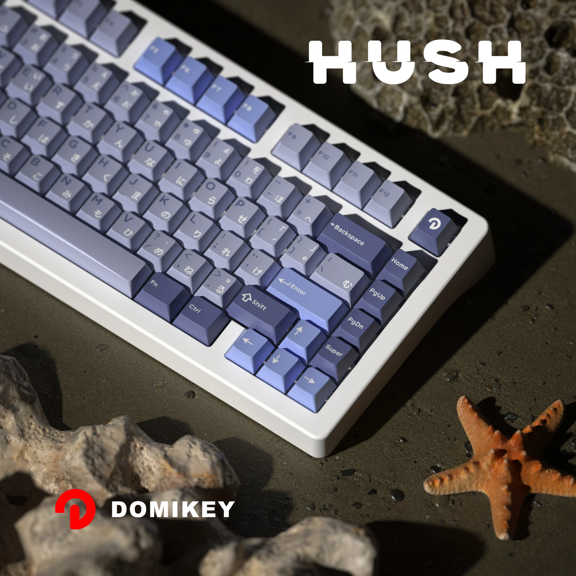 Domikey Hush Deep Sea все в одном вишневый профиль abs doubleshot keycap для женских покеров 87 104 xd64
