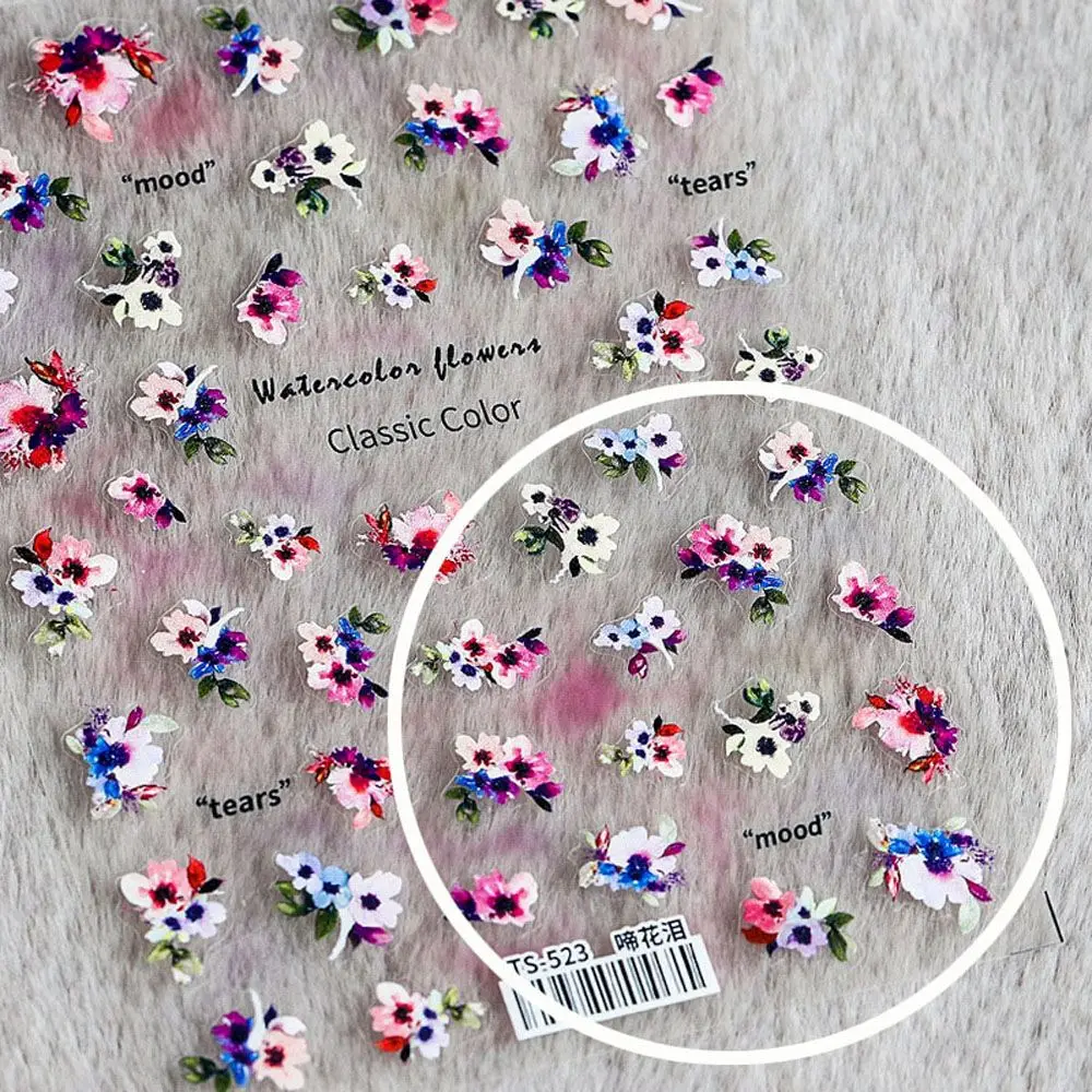 

NEW 3D Flower Nail Sticker Art Pink Rose DIY Nail Adhesive Slider Beauty Wedding Nail Art Decorations Designs Tool Manicure