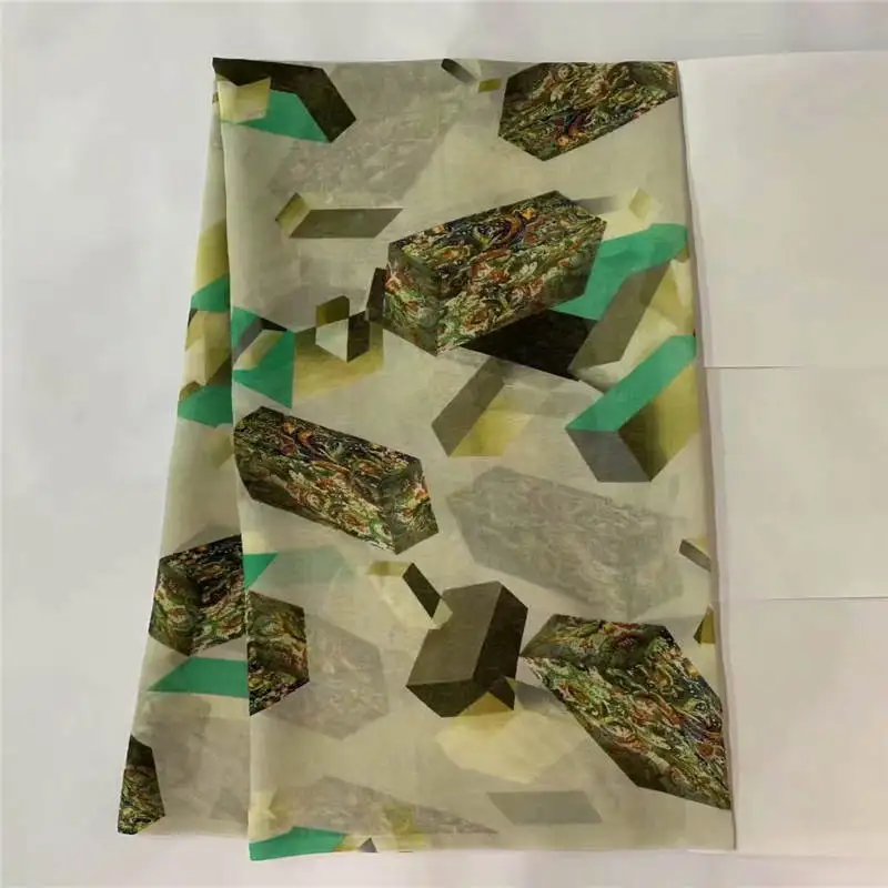 

Hot Selling High Quality 100% Cotton African Lace Fabric 5 Yards Printed Fabric For Women's Dresses Textile Material!LXF992012