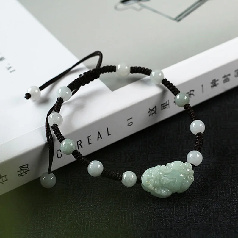 Женские браслеты Jadeite изумрудные бусины гранат круглые шарики подарок для женщин