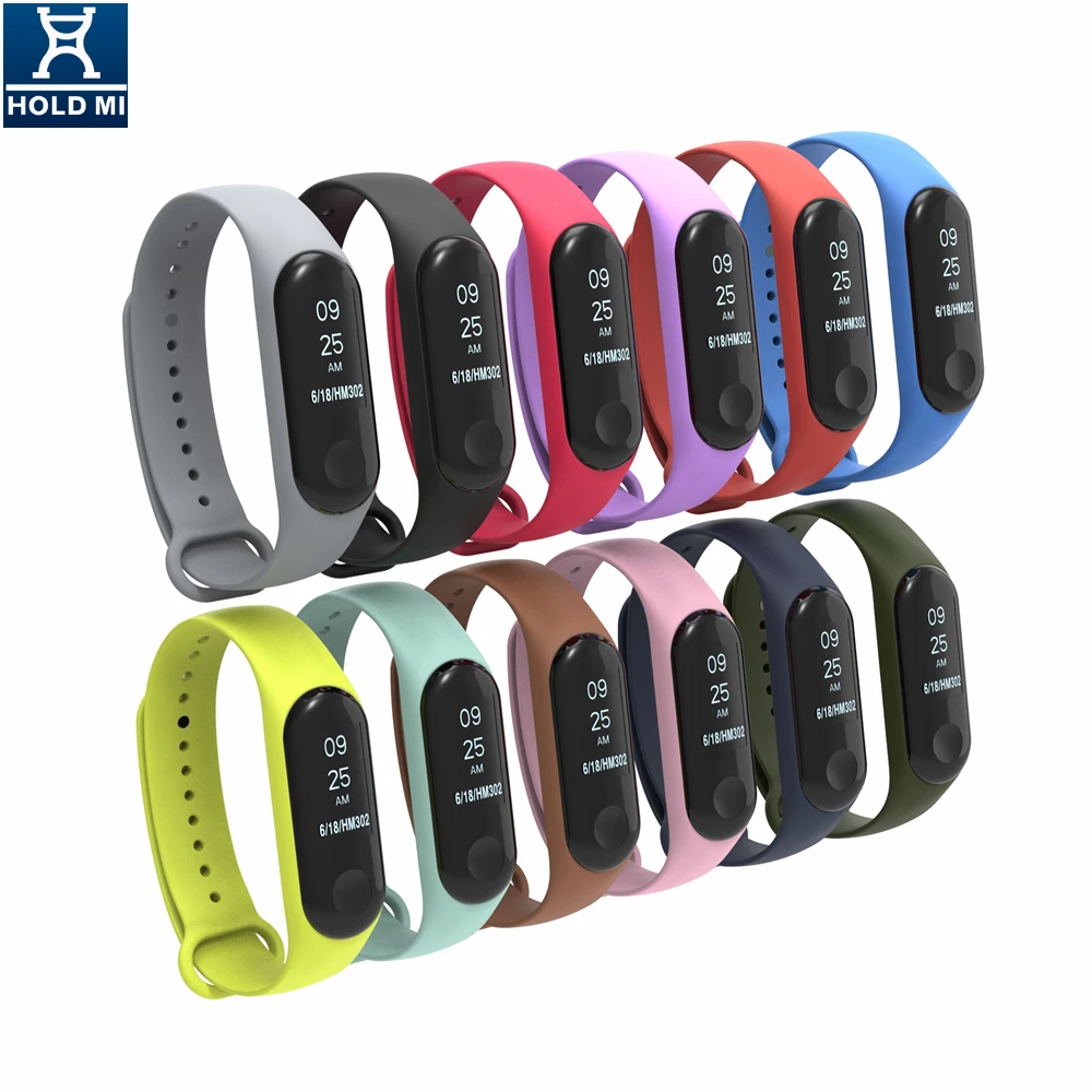 Отличный силиконовый браслет HOLD mi для Xiaomi Band 4 аксессуары умных часов band 4|Ремешки