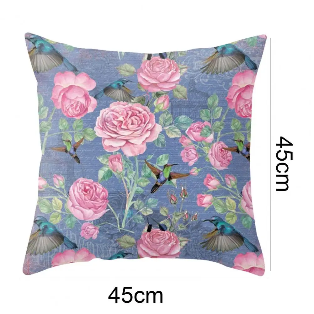 

45x45cm Pillow Case Minimalist Pillow Cover Home Decor Flower Printing Throw Pillows Texture Pillow Case Car Pillowcase 2021