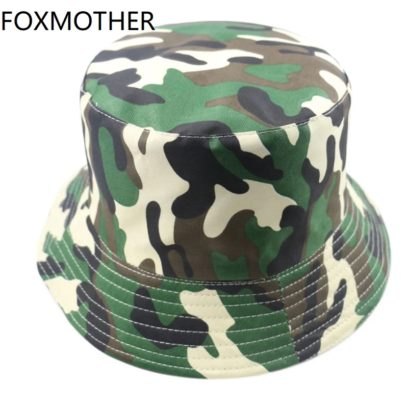 FOXMOTHER новая уличная зеленая Панама Военная камуфляжная шляпа ведро Homme Gorras Camo