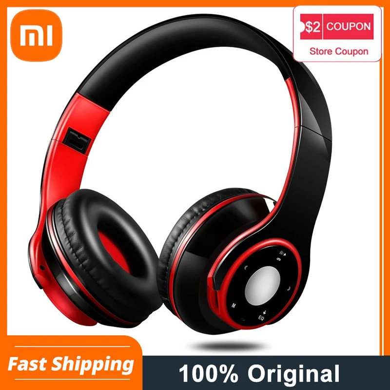 

Xiaomi Wireless Headset Bluetooth Earphones And Headphone For Girls SD Card With Mic HIFI Stereo For IOS Android SmartPhone