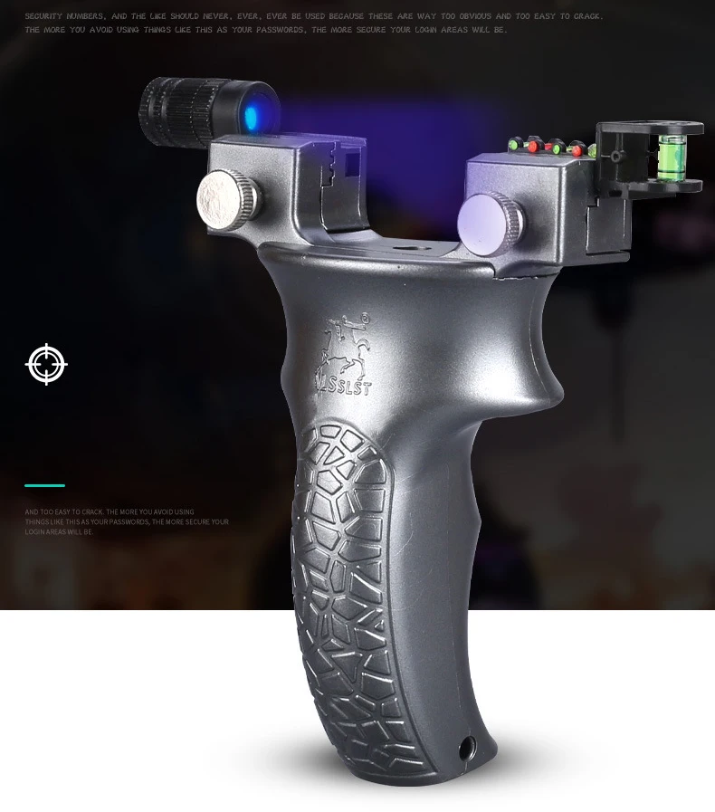 

New slingshot Outdoor Shooting Without Binding of Catapult Polycarbonate Resin Laser Night Vision Optical Fiber Sight