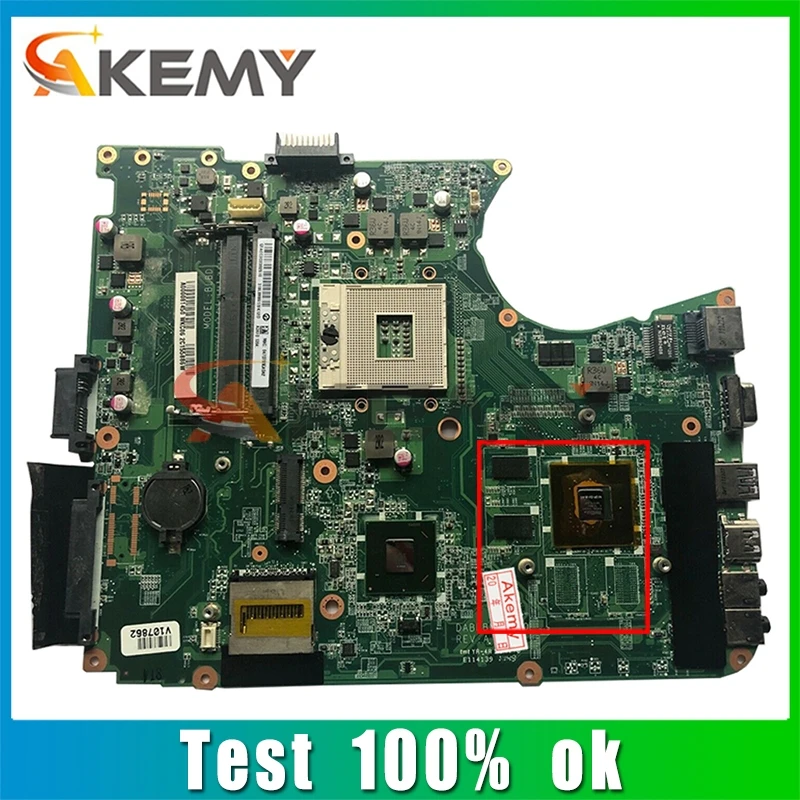 

AKEMY A0000801406 Laptop motherboard For TOSHIBA Satellite L750 Notebook Mainboard DABLBDMB8E0 12M-GE-B-B1 HM65 DDR3