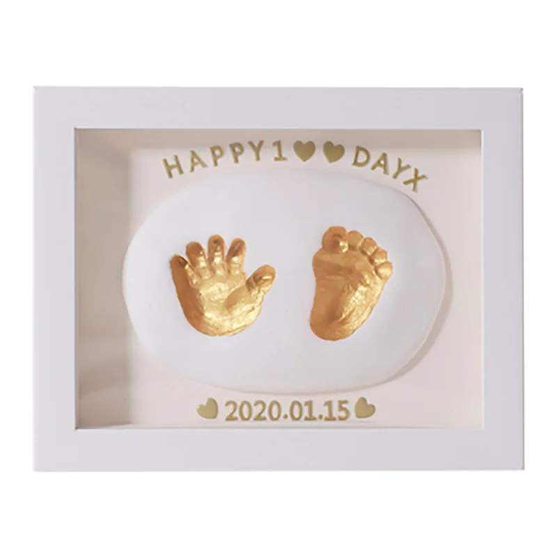 

3D DIY Non Toxic Handprint Footprint Soft Clay Baby Imprint Children's Photo Frame Hand Casts Babies Home Decoration Child Gifts