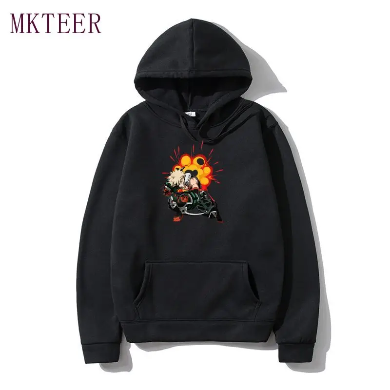 

Классные модные толстовки моя геройская Академия с японским аниме принтом Bakugou Katsuki Мужская/Женская толстовка уличная одежда Повседневная ...