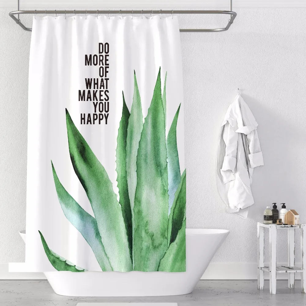 

Shower Curtain Cartoon Plant Modern Bathroom Bathtub Waterproof Shower Curtain Shower Cover Free Home Decor Bathroom Curtain