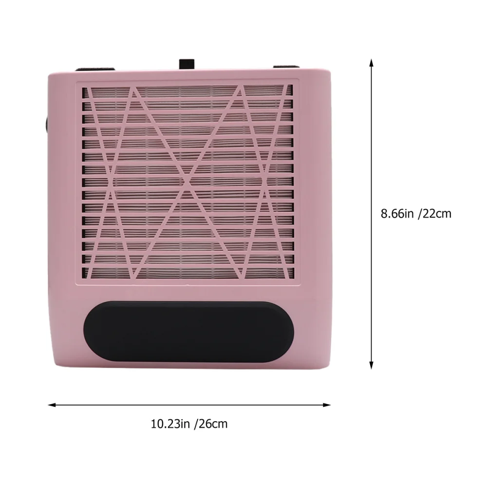 

1Pc Professional 80W Nail Art Dust Collector Vacuum Cleaner No-spilling Filter Device Nail Dust Collector with UK Plug (White)