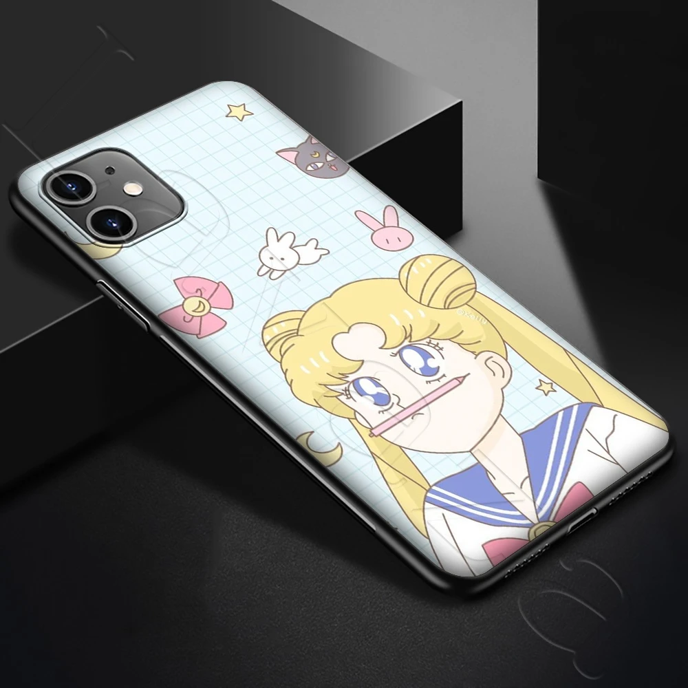 Lavaza японское аниме Kawaii Сейлор Мун Мягкий чехол из ТПУ для iPhone 12 Mini 11 Pro XS Max XR X 8 7 6 6S
