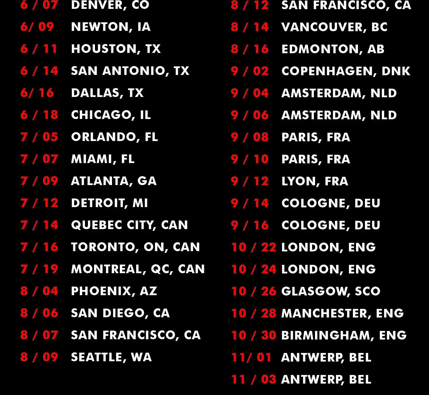 

New METALICA WORLD WIRED Tour 2017 Latest Date T-Shirt Men's Black Sz: S-XXL Summer Short Sleeves Fashion T Shirt Free Shipping