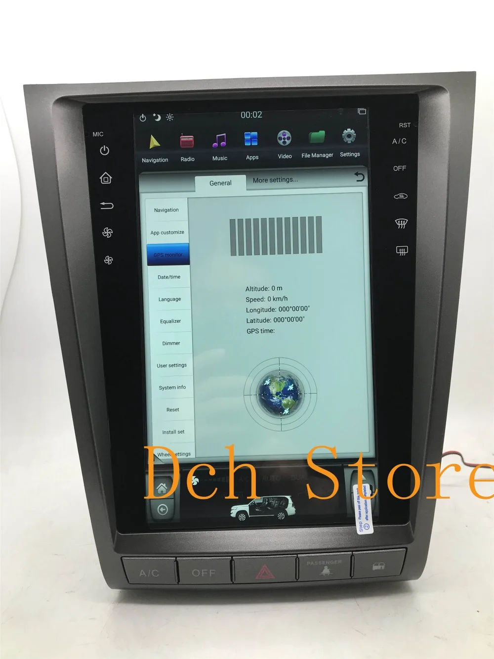 12,1 ''tesla стиль Android 8,1 PX6 автомобильный dvd-плеер gps навигация для lexus GS GS300 GS350 GS450 GS460 радио ips 2004-2011