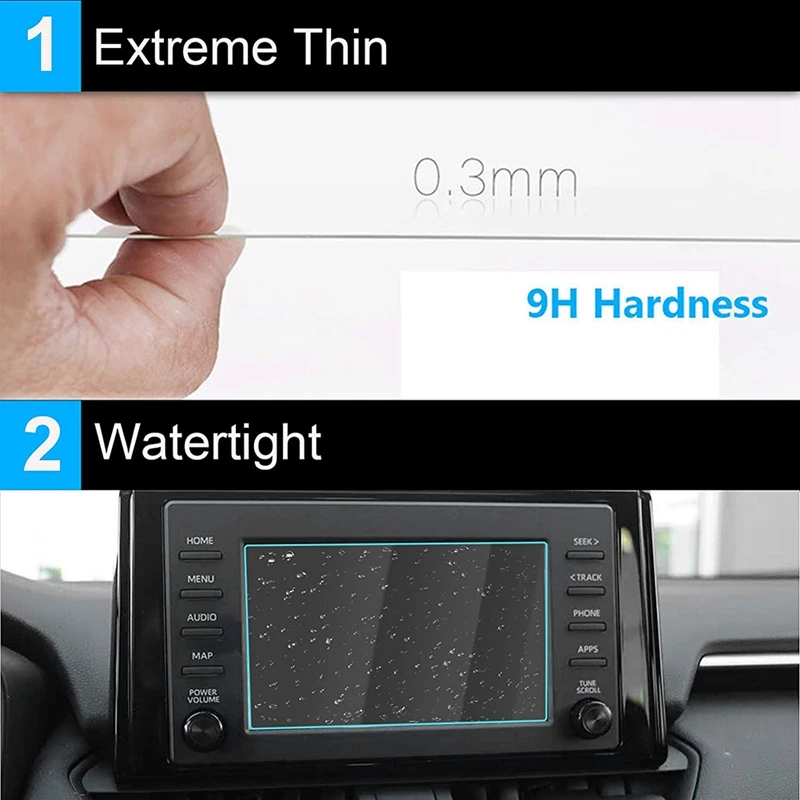 For Toyota RAV4 Camry 2018-2021 7-Inch Car Navigation Press Screen Protector Film Display Tempered Glass | Инструменты