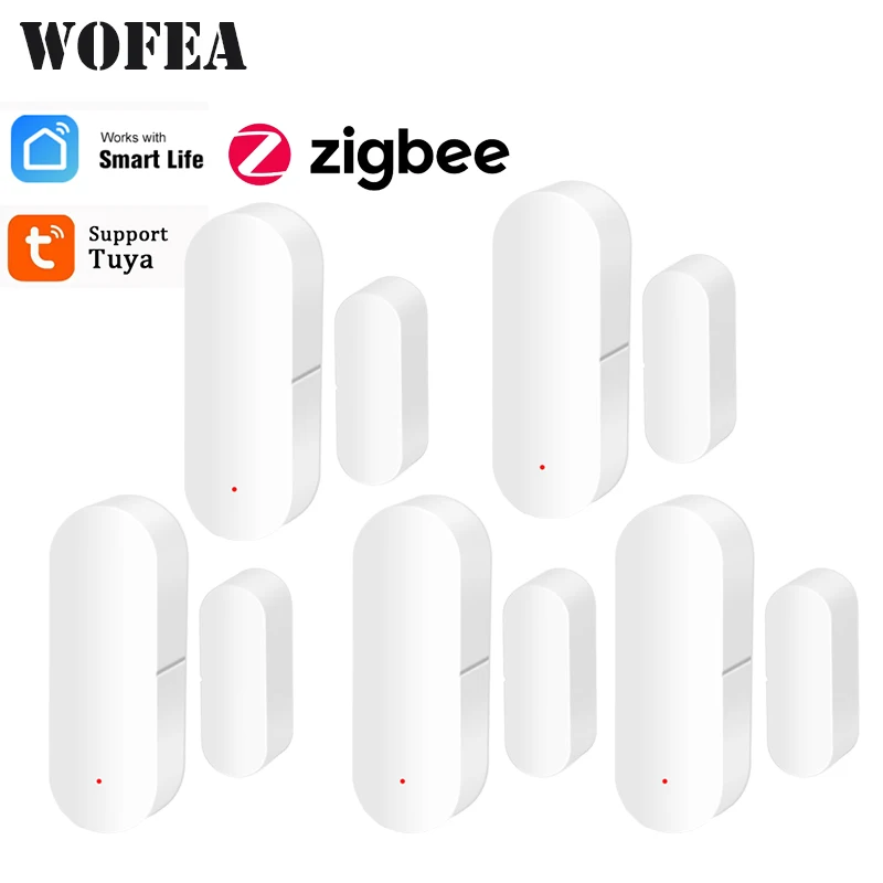 

Датчик двери умный дом Tuya, 5 шт., Wi-Fi, ZIGBEE