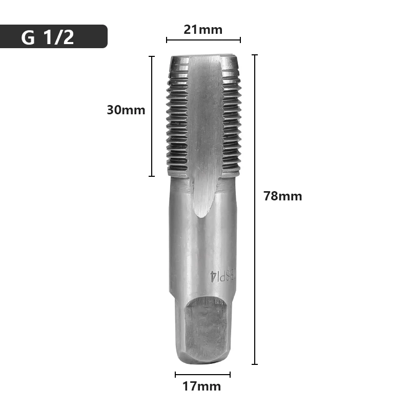 CMCP HSS коническая труба G1/8 1/2 3/4 1 BSP Металлические винтовые резьбовые режущие