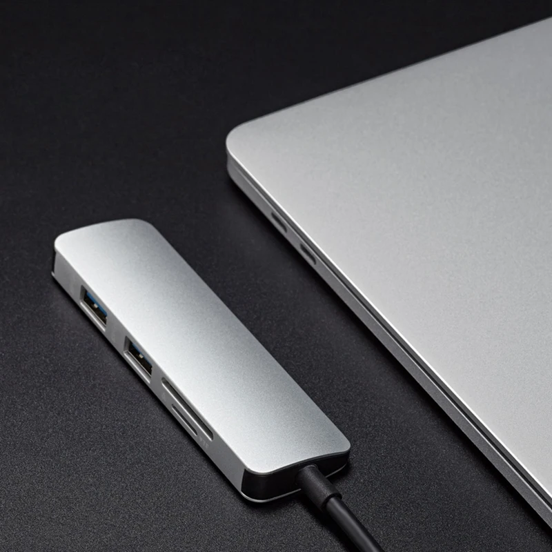 

Hub Usb 5 in 1 USB 3.0 Four-Port Micro- Adaptor HUB Card Reader USB 3.0 Hub USB Splitter High Speed Adapter Computer Accessories