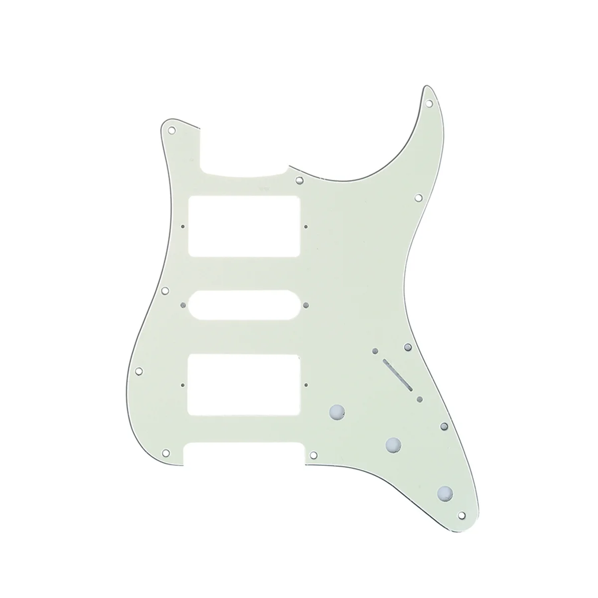 

Musiclily Pro 11 Hole HSH Guitar Strat Pickguard for Fender American/Mexican Standard Stratocaster Style, 3Ply Ivory