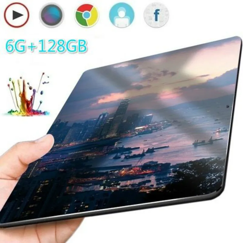 

2020 10 Inch Ten Core 6GB+128G Arge Android 8.1 WiFi Tablet PC Dual SIM Dual Camera Bluetooth 4G WiFi Call Phone Tablet Gifts