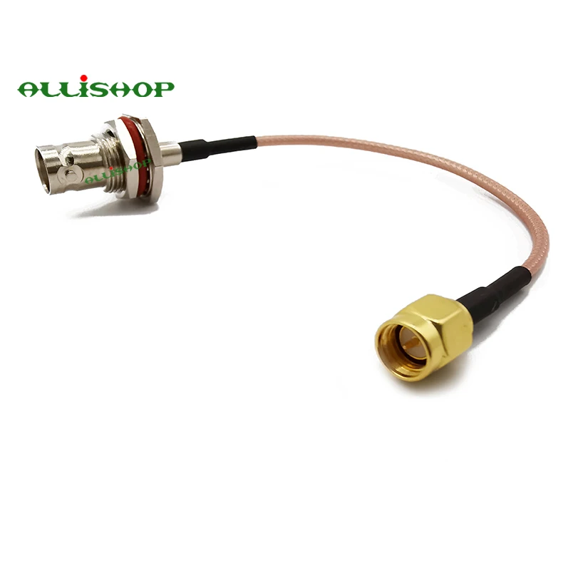 Фото ALLISHOP Радиочастотный кабель SMA штепсельная Вилка для BNC Female Bulkhead RG316D двойной ALLISHOP Радиочастотный кабель SMA штепсельная Вилка для BNC Female Bulkhead RG316D двойной
