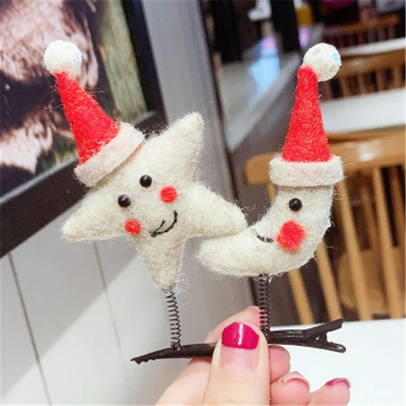 Рождественские заколки для волос детские товары рождевечерние повязка на голову