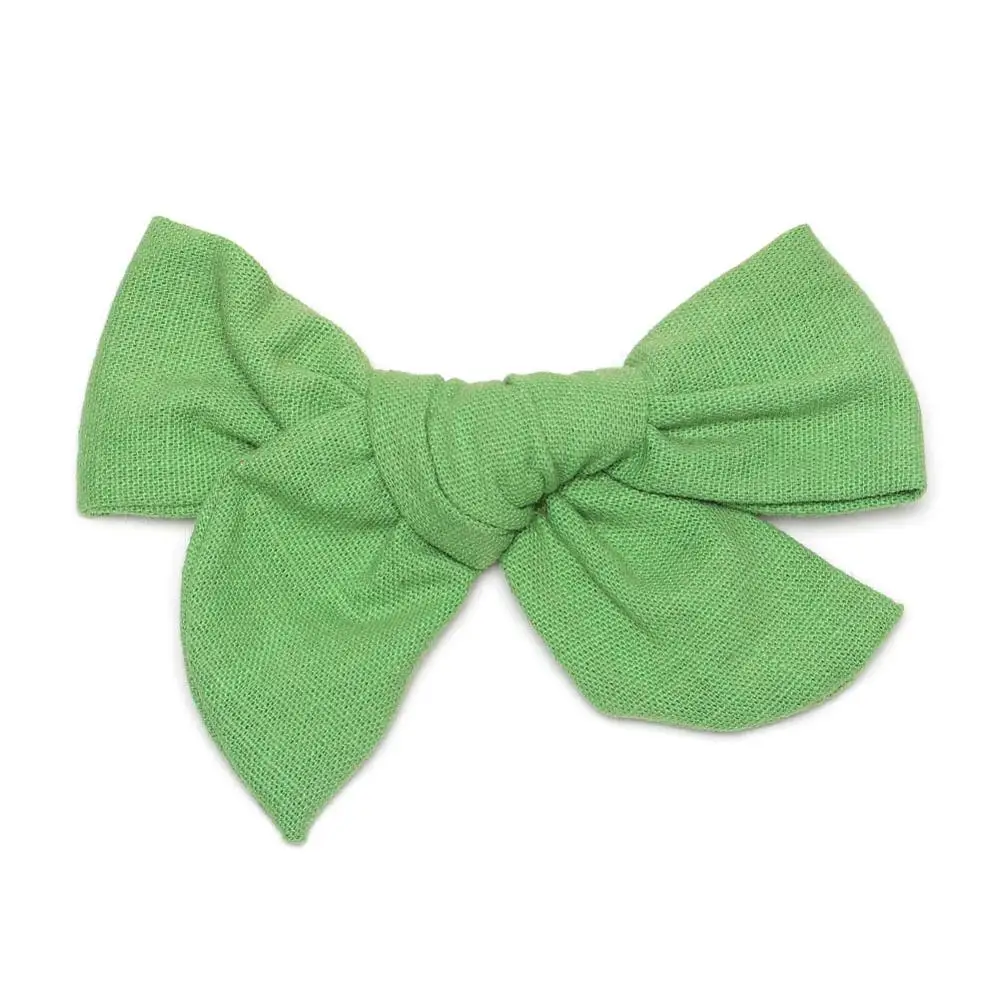 24 шт./партия Детские хлопковые банты заколки для волос с бантом аксессуары