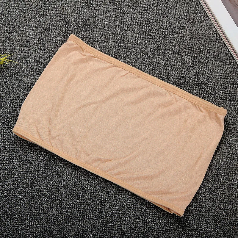 Женский топ без бретелек Бюстгальтер бандо из модала дамское нижнее белье|Топы