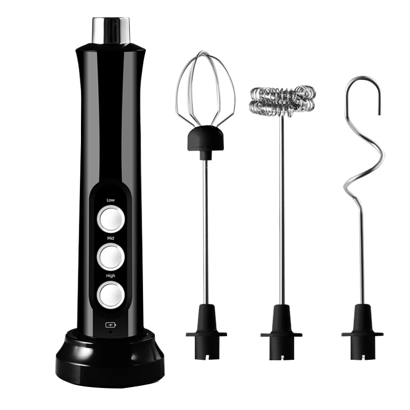 

Milk Frother Handheld Foamer Coffee Maker Egg Beater Chocolate/Cappuccino Stirrer Milk Stirring Stick USB Whisk Blender
