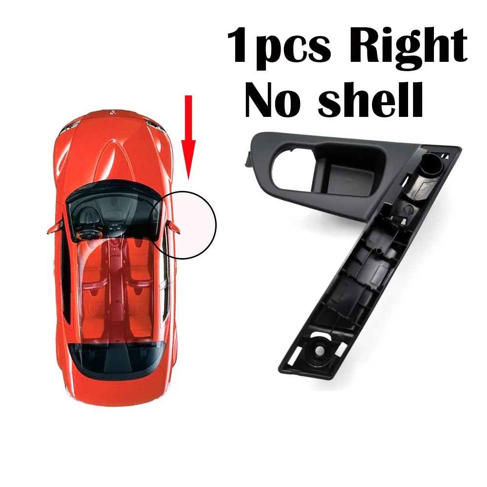 Автомобильные дверные ручки база для Nissan QASHQAI J10 2007 2008 2009 2010 2011 2012 2013 внутренняя ручка с серебряной ручкой Крышка - Цвет: right Handle 1pcs