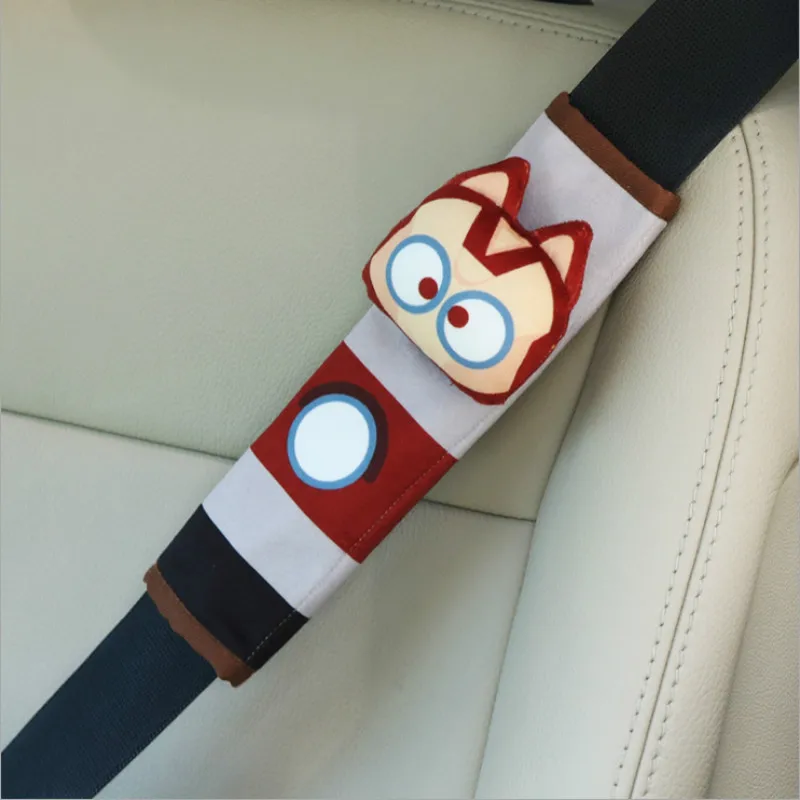 С изображением супер героя сиденья обивка ремней Автомобильная плечевая