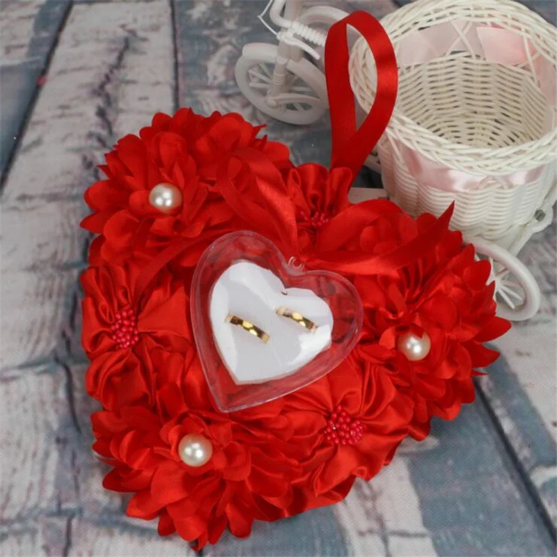 Бесплатная доставка обручальное кольцо Подушка 5 разноцветное кружева роза