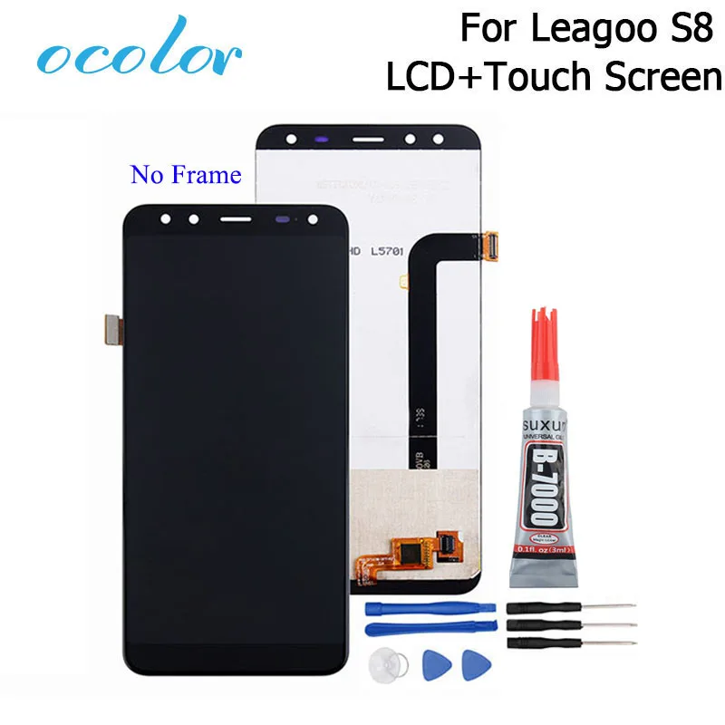 Ocolor для Leagoo S8 ЖК дисплей Дисплей + кодирующий преобразователь сенсорного экрана в