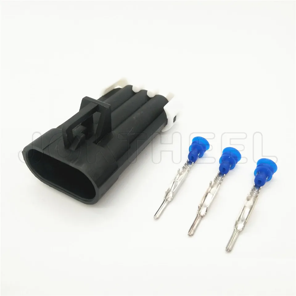 Набор из 1/5/10/20 наборов Delphi 3 pin way black Metri-Pack 150 Штекерный разъем датчика температуры
