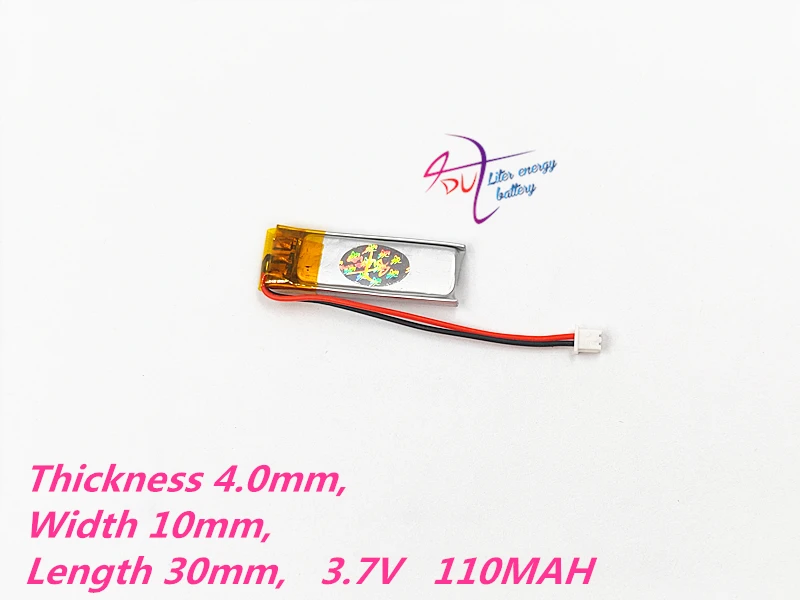 JST ZH 1 5 мм 2-контактный 3 7 в 110 мАч литий-полимерный аккумулятор 401030 для Mp3 GPS PSP bluetooth