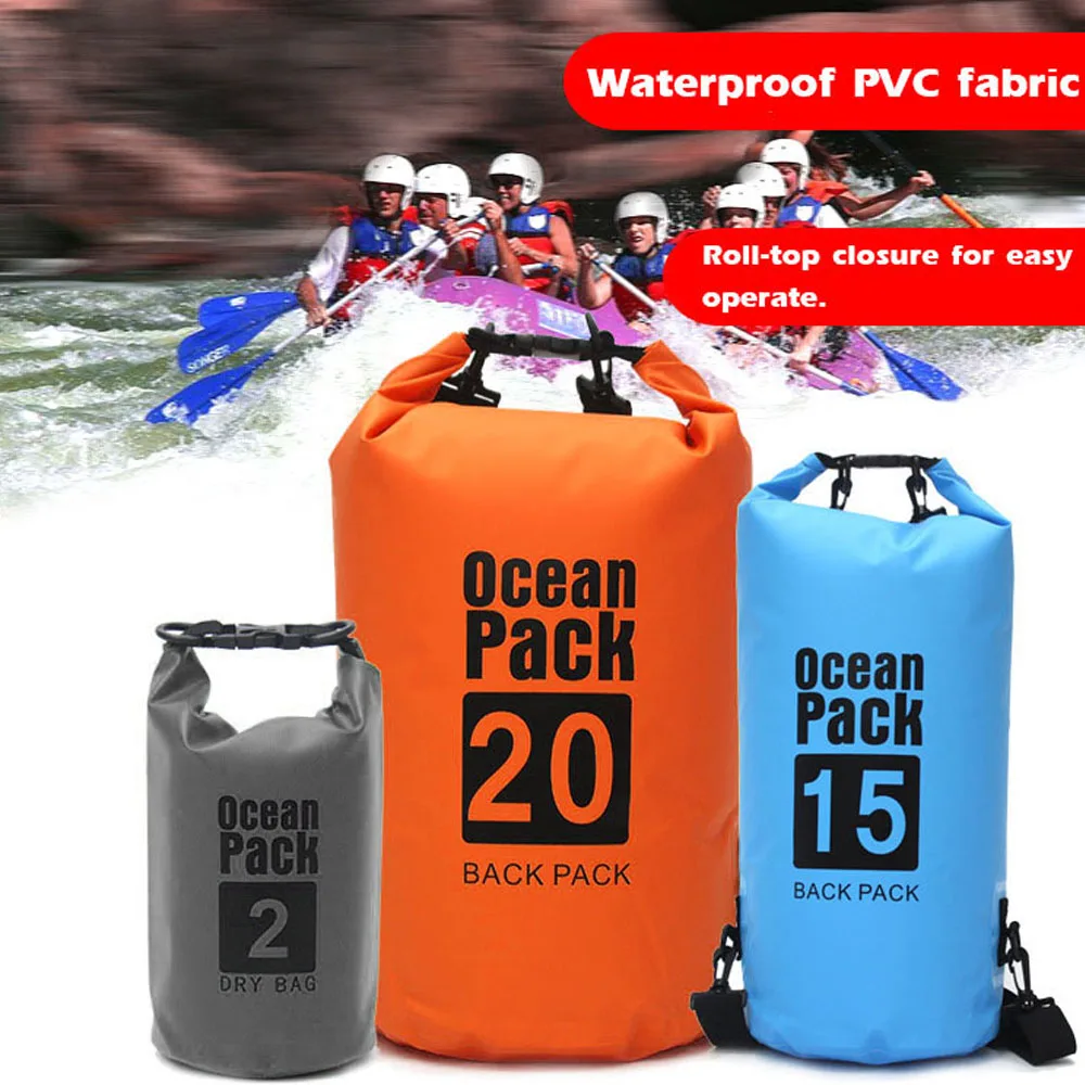 

Outdoor Waterproof Dry Backpack Water Floating Bag Roll Top Sack for Kayaking Rafting Boating River Trekking Swimming Pool Kayak