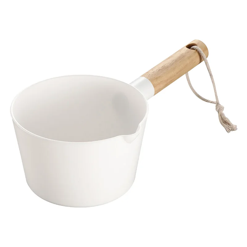 

Multifunction Water Scoop with Wooden Long Handle Water Spoon Kitchen Water Scoop Kitchen Supplies-ABUX