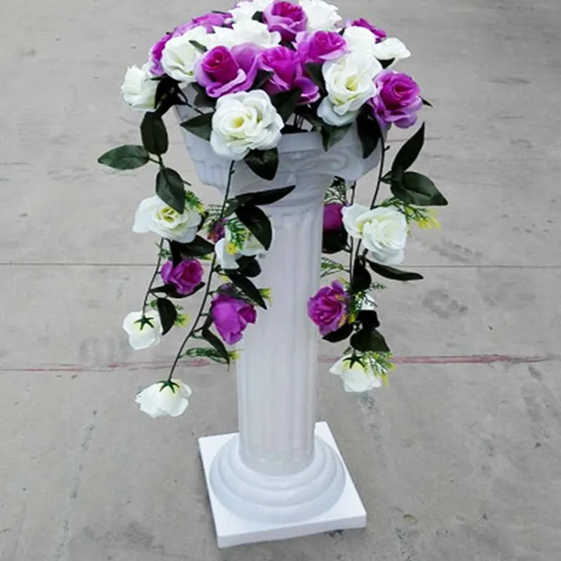2 pcs/Lot Wedding Road Pillar Three-Dimensional Plastic Decoration White Lead Prop Party Birthday ZHL006 | Дом и сад