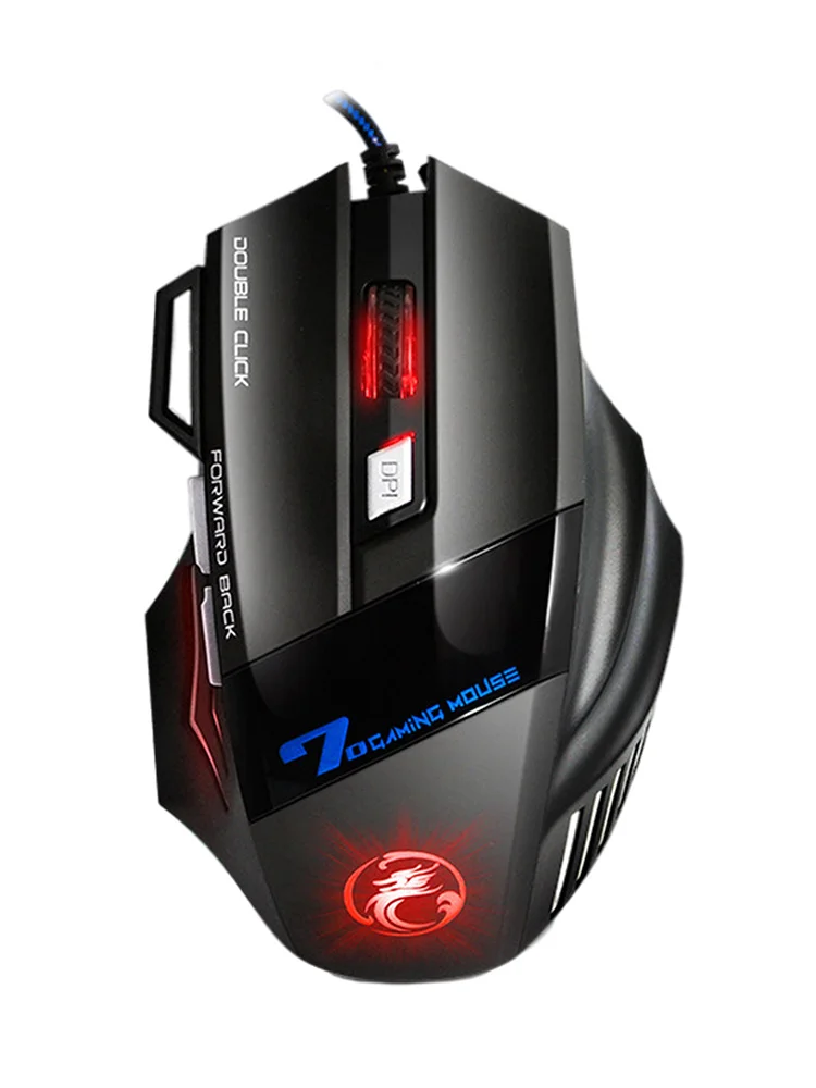 USB Проводная оптическая компьютерная игровая мышь X7 с двойным нажатием 7 кнопок